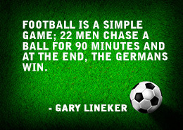 Funny soccer quote by Gary Lineker