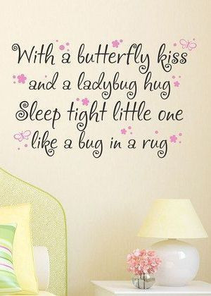 Butterfly Kiss' Wall Quote