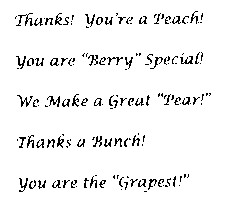 17000 Fruit Sayings - $3.99