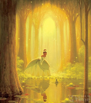 Princess Tiana in a scene from film, based on the tale of The Frog ...