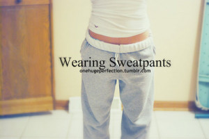 justgirlythings wearning sweetpants swagger girl