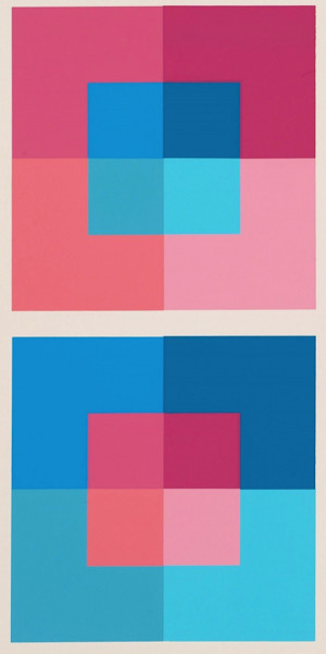 josef albers pink and blue