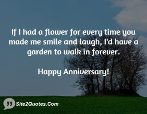 If I had a flower for every time you made me smile and laugh, I'd have ...