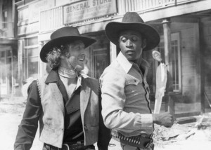 Gene Wilder and Cleavon Little star in Blazing Saddles, being shown at ...