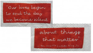 See Humans But No Humanity Quote Mlk quilt quote only