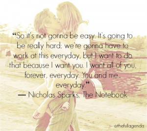 the notebook book quote love