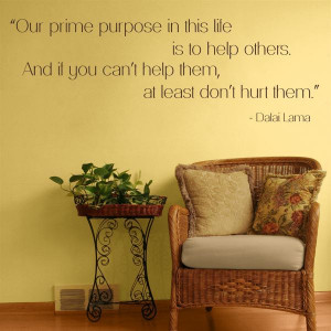 ... - Dalai Lama - Inspirational Quote - Wall Decals Stickers Graphics