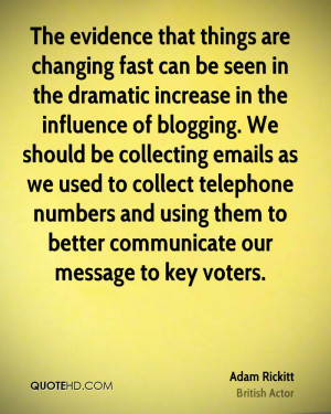 The evidence that things are changing fast can be seen in the dramatic ...