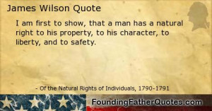 am first to show, that a man has a natural right to his property, to ...
