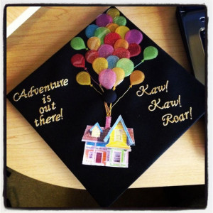 ! Grad Cap, Head Of Garlic, Graduation Cap Disney, Up Graduation Cap ...