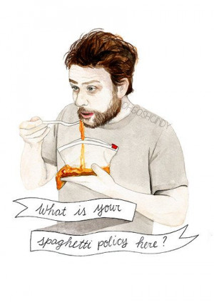 charlie kelly, it's always sunny in philadelphia, spaghetti policy