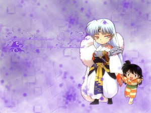 chibi sesshomaru and rin Image