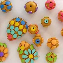 clay beads picture from The Polymer Clay Artists Guide by Marie Segal