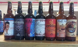 Some of Relic's fantastic labels on the shelf.