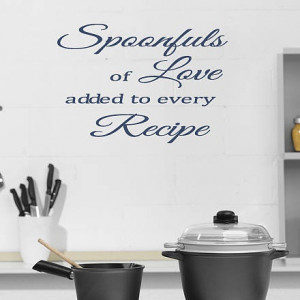 Kitchen Wall Art Quote - Ultra Blue