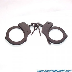 handcuffs - double lock, black finish