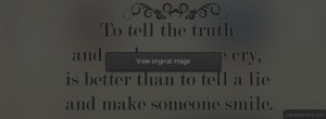 To Tell The Truth Facebook Cover - fbCoverLover.