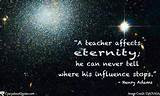 Nasa Of Deep Space With An Inspirational Quote For Teachers wallpaper ...