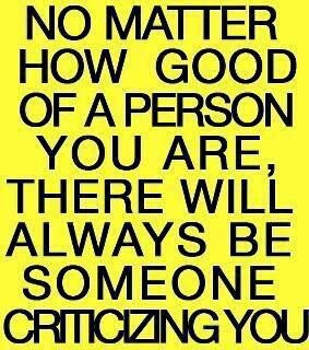 But if you still have haters no matter how much you try to control ...