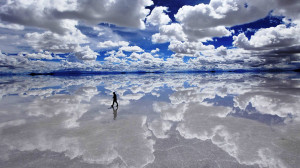 Incredible Mirror-effect of the largest salt-flat in the World