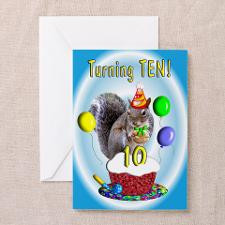 Boy 10th Birthday Greeting Card for