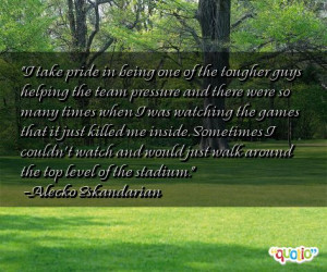 take pride in being one of