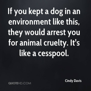... , They Would Arrest You For Animal Cruelty. It’s Like A Cesspool
