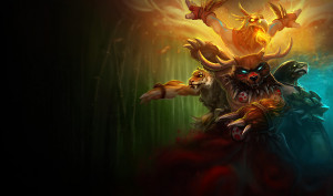 Here is a video of Udyr's Taunt, Joke, Laugh and Dance Sequence;