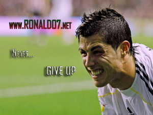 View Cristiano Ronaldo - Never Give Up wallpaper | Download Cristiano ...