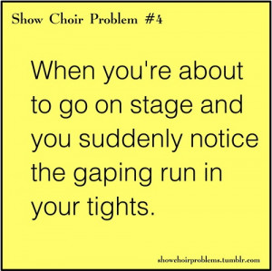 Show Choir Problems