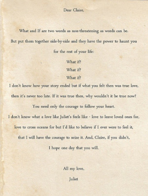 ... 10 amazing picture (gifs) quotes from movie Letters to Juliet quotes