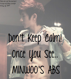 Don't Keep Calm Once You See Minwoo's Abs! by Zelo-ah