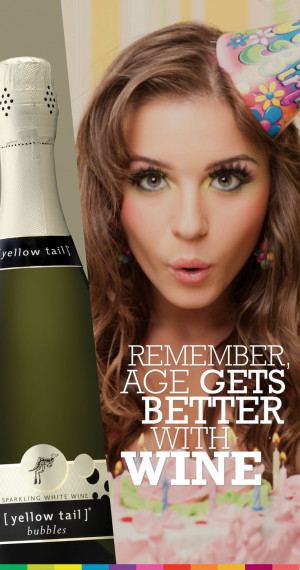 Age gets better with wine - at least according to [yellow tail] #wine ...