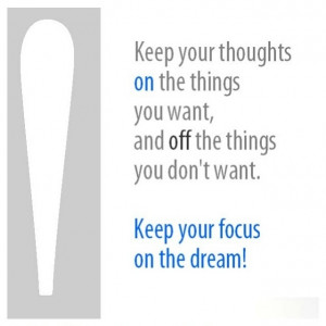 Focus on your goals