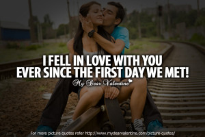 crush quotes - I fell in love with you