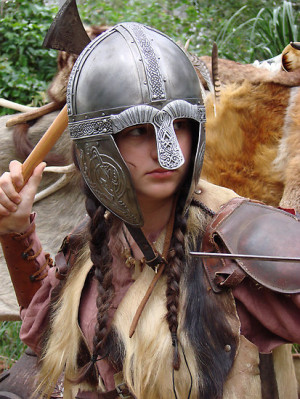 Dark Age Viking Warrior Woman by Maddy Storm