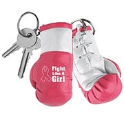 Fight Like a Girl Boxing Glove Key Ring