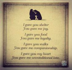 Unconditional Love.....This is so true. anim, heart, dogs ...