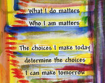 Do MATTERS 11x14 Inspiration al Quote Original Poster Motivational ...