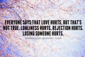 Losing Someone Love...
