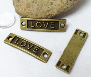 15pcs Antique Bronze Quote 