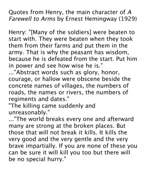 Quotes From A Farewell To Arms by anthonyvela