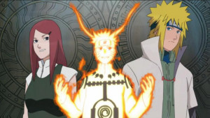 波风水门玖辛奈还有鸣人的图片，要一张高清的类似 ...