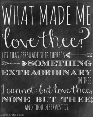 ... Printable chalkboard with Shakespeare quotes for Valentine's day