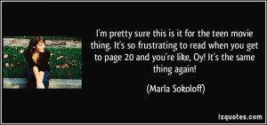 pretty sure this is it for the teen movie thing. It's so frustrating ...