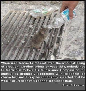 vegetable, nobody has to teach him to love his fellow man. Compassion ...