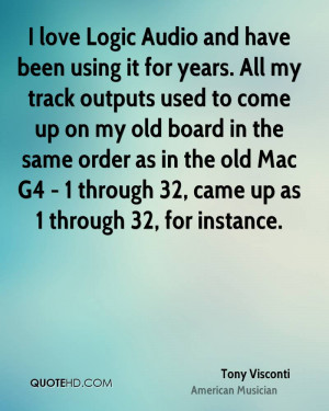 love Logic Audio and have been using it for years. All my track ...