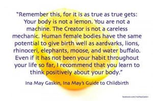 Quote Ina May Gaskin - Ina mays guide to childbirth