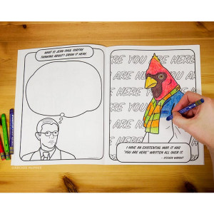 Existential Coloring Book coloring
