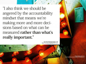 We need to start investing in a completely new set of data, to ...